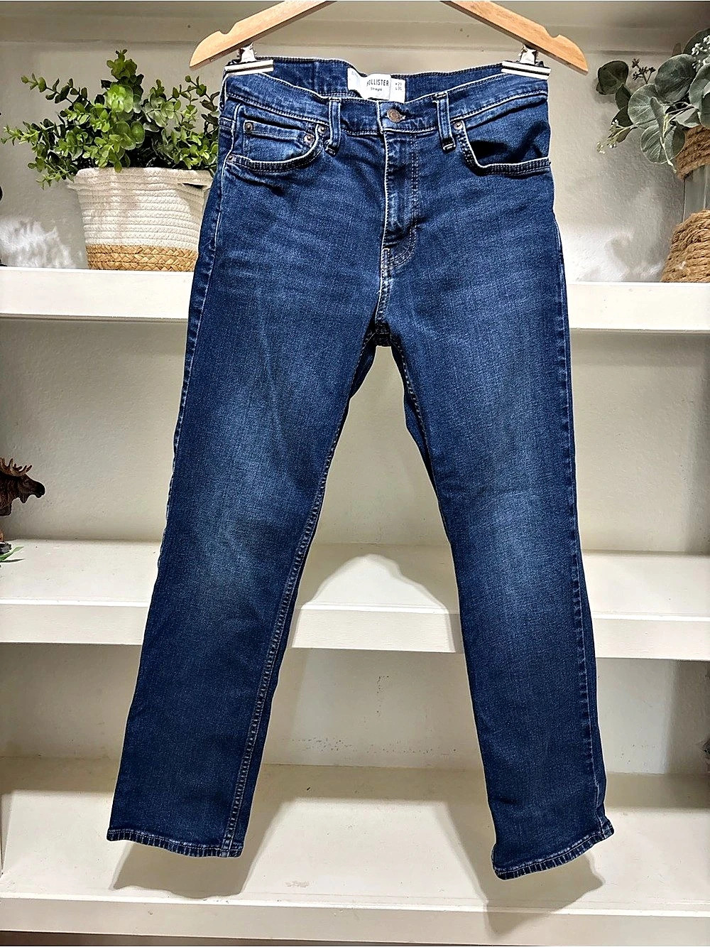 Hollister Straight Jeans Men's Jeans Waist 29 Blue